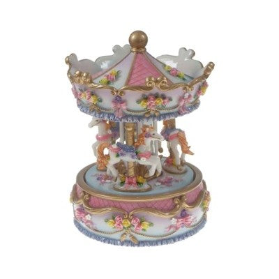 Caixa de Música Carrossel Cavalos Musicboxworld