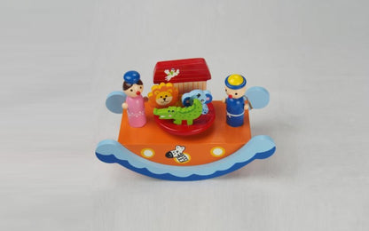 Caixa de Música Madeira Arca de Noé Musicboxworld