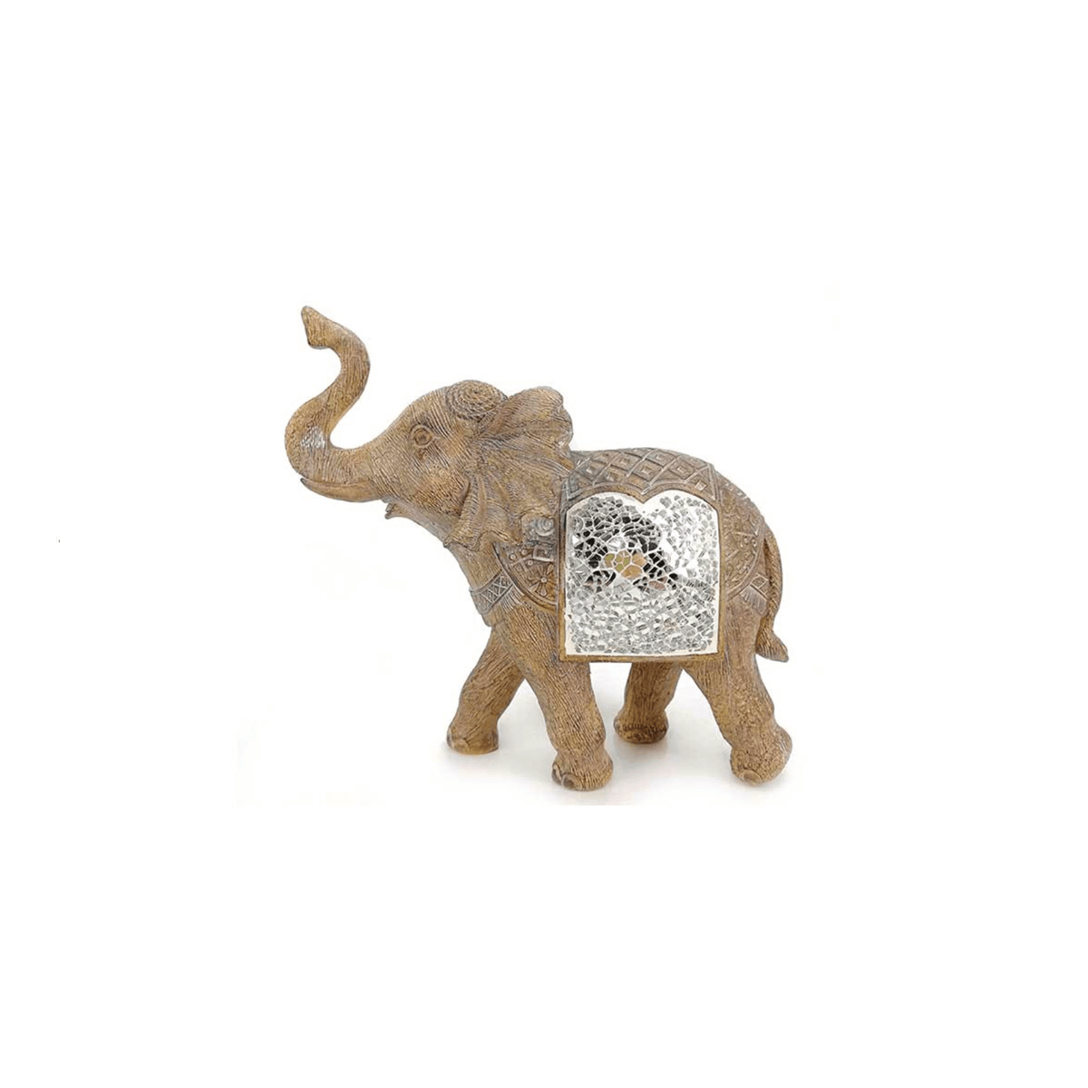 Elefante Mosaico Espelhado 15cm