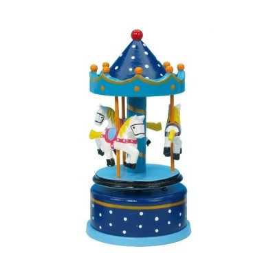 Caixa de Música Carrossel Cavalos Musicboxworld