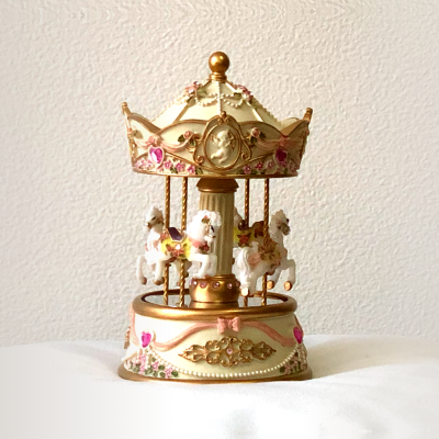 Caixa de Música Carrossel Anjos Musicboxworld