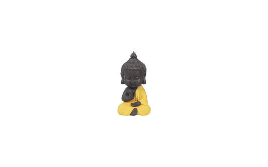Meditating Buddha Yellow 12cm