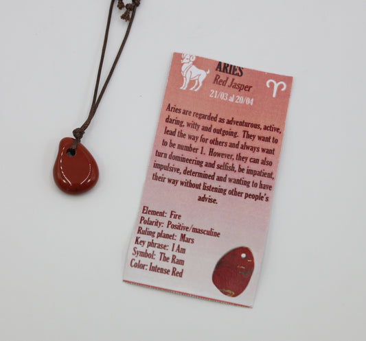 Necklace with Aries Mineral