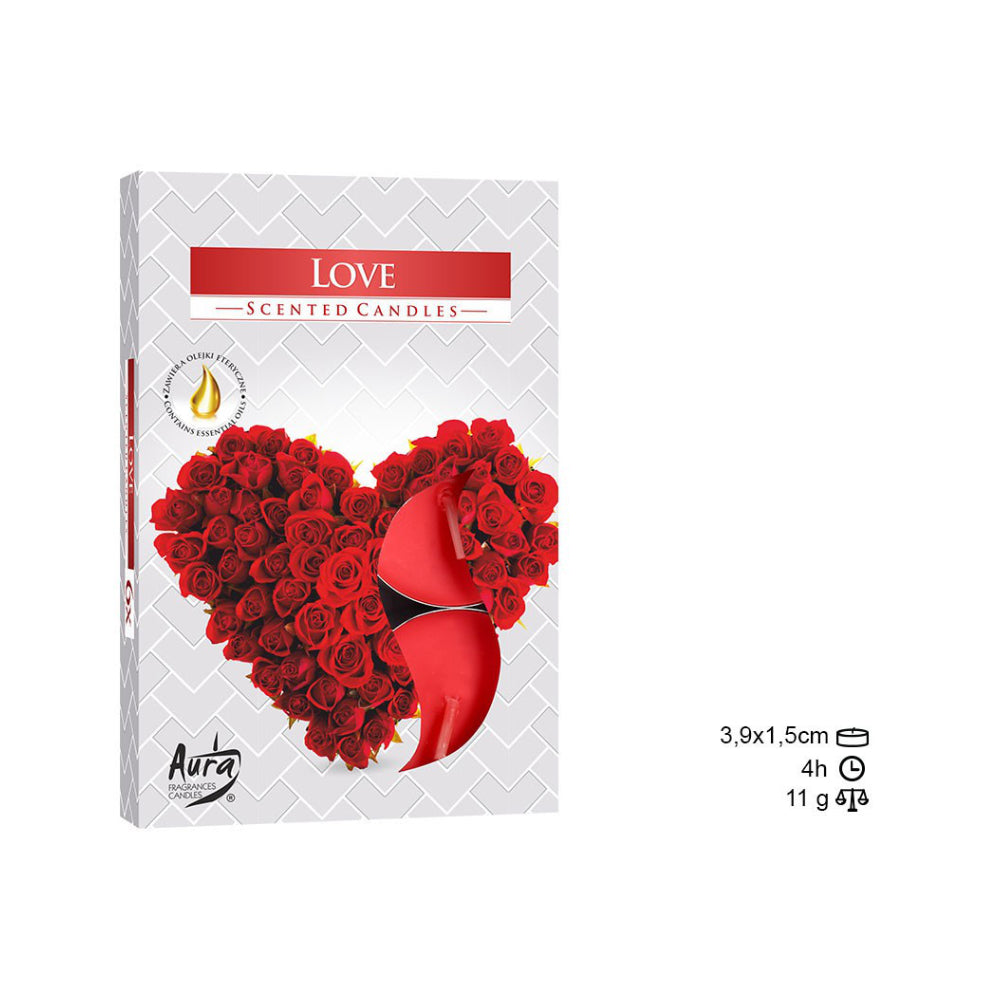 Velas T-light 6 Amor