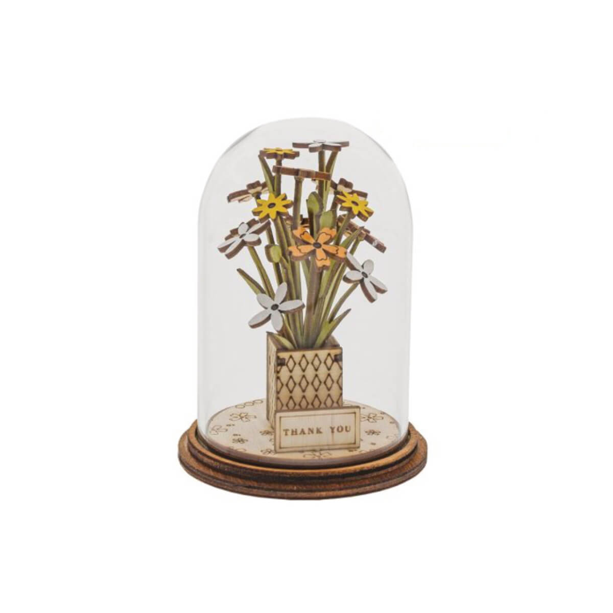 Estatueta Campânula Thank You Flower Kloche