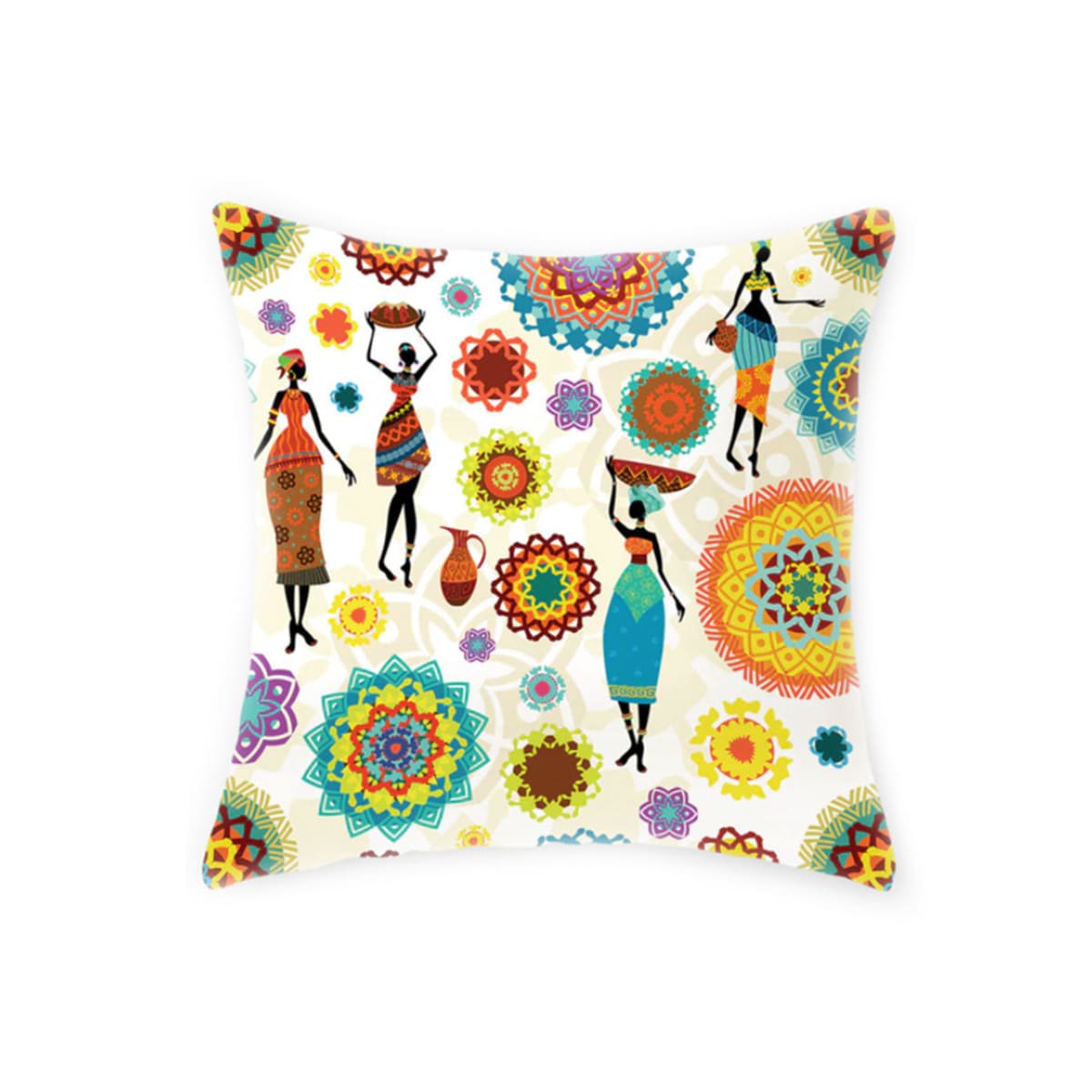 Almofada Africana Mulheres Colorida