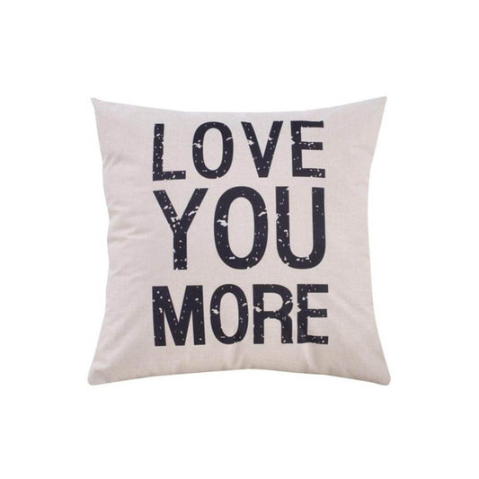 Almofada Frase "Love you More"