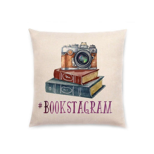Almofada Frase "#Bookstagram"