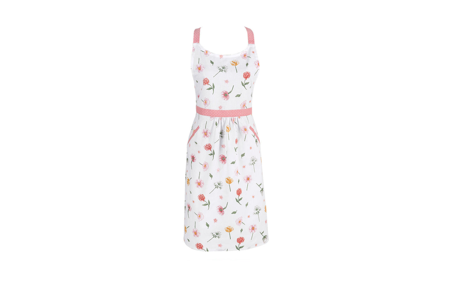 Pink Flowers Apron