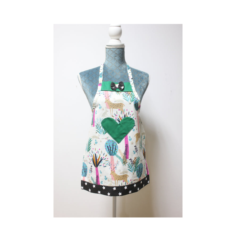 Children's Moose Apron with Bow