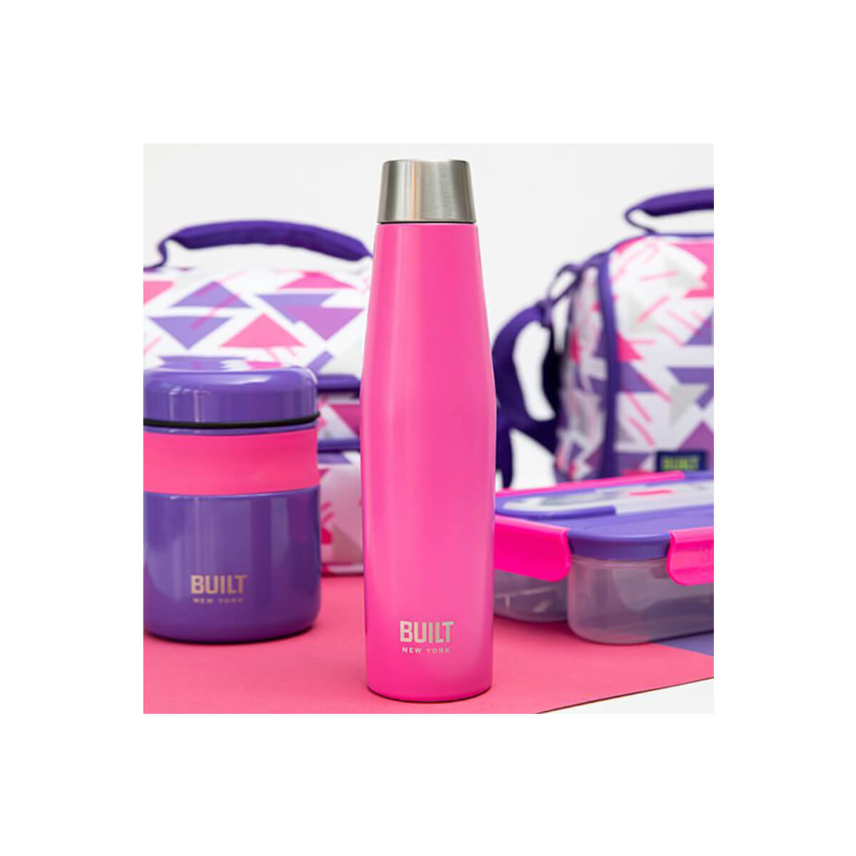Garrafa Térmica Rosa Choque Built