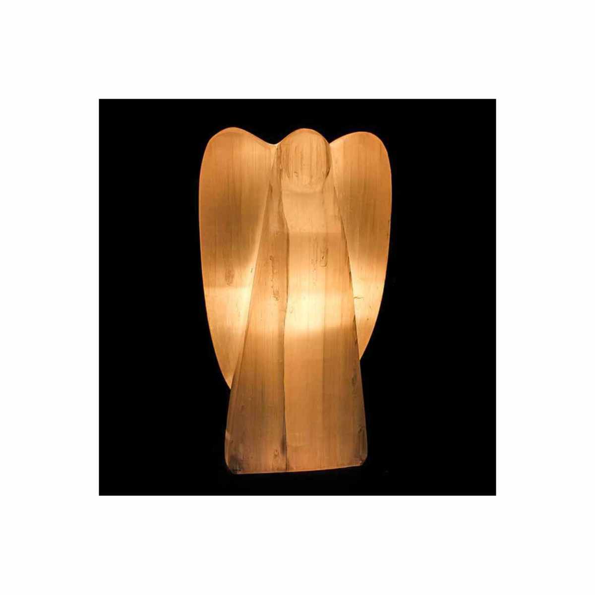 Selenite Angel Lamp 20cm