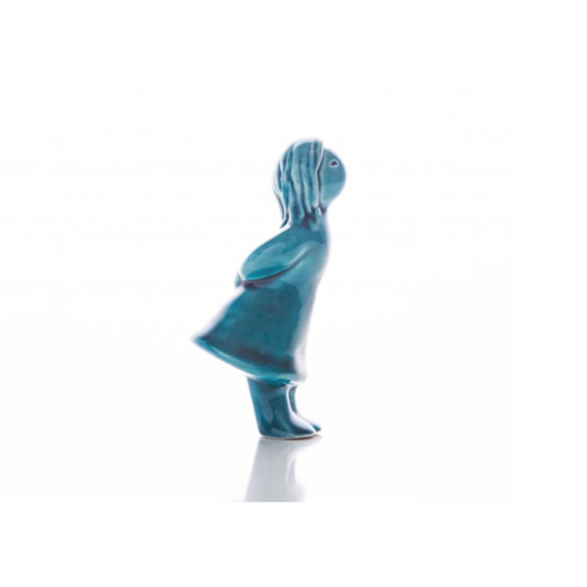 Figurine Beijinho Girl Giving Rosa Malva