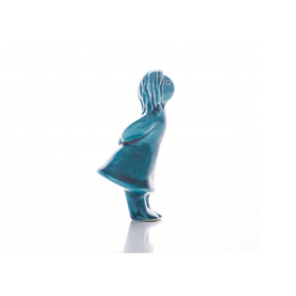 Figurine Beijinho Girl Giving Rosa Malva