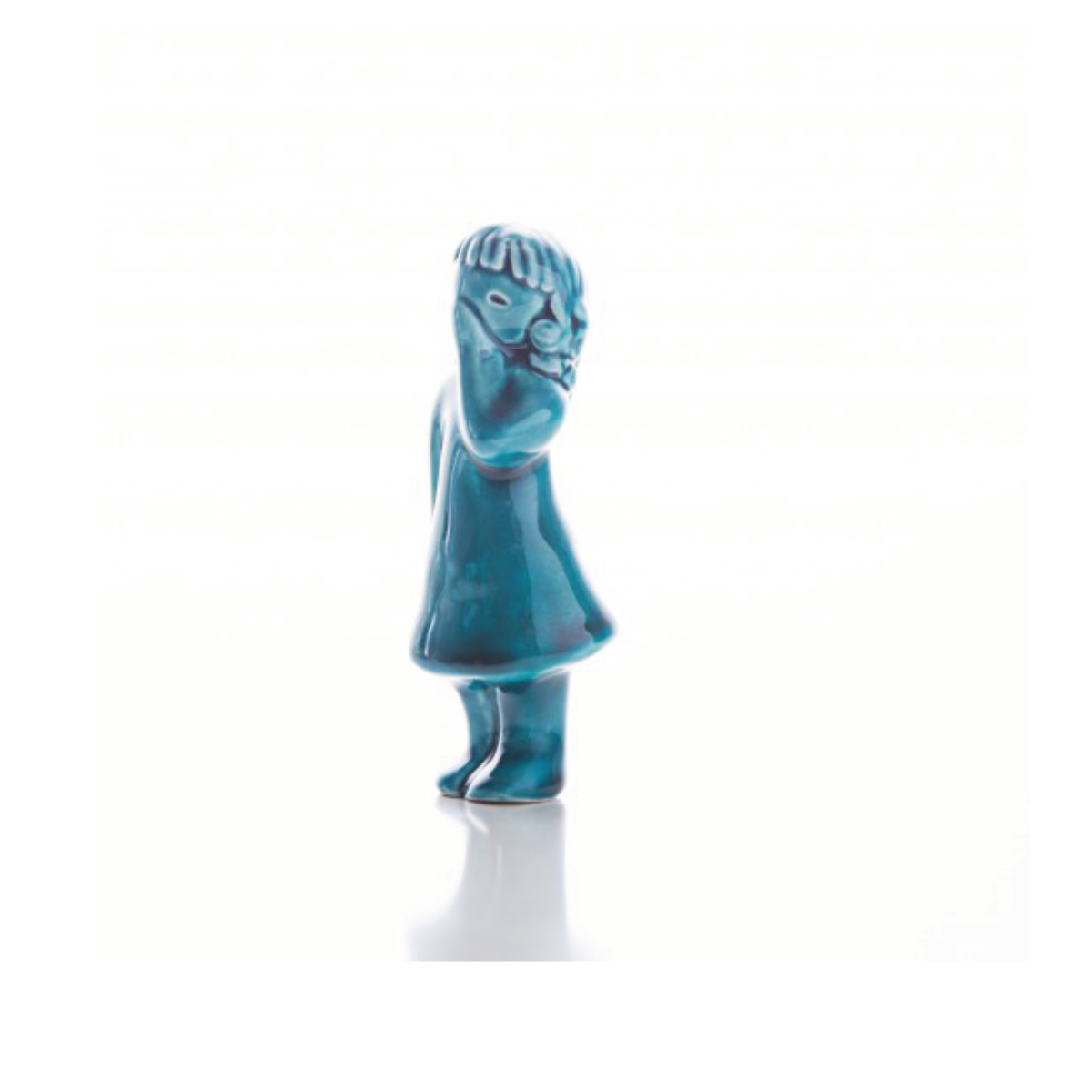 Figurine Beijinho Girl Receiving Rosa Malva