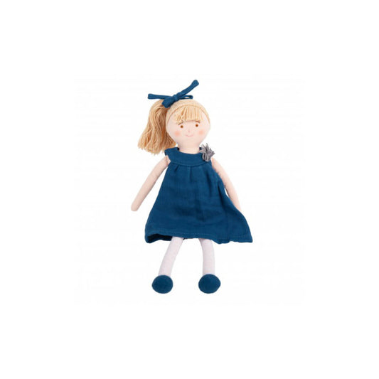 Peluche Boneca Azul Denim Trousselier