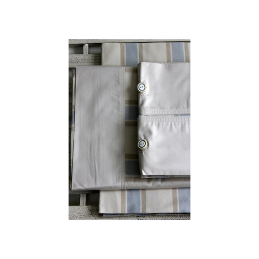 Beige Single Bed Set with Stripes