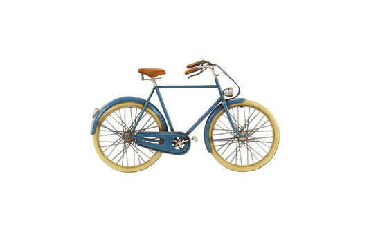 Bicicleta de pared azul