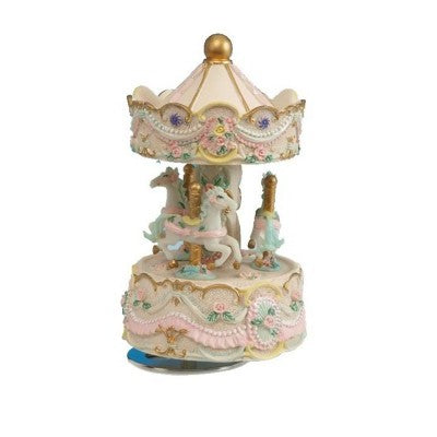 Caixa de Música Carrossel Cavalos Musicboxworld