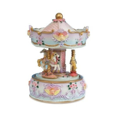 Caixa de Música Carrossel Cavalos Musicboxworld