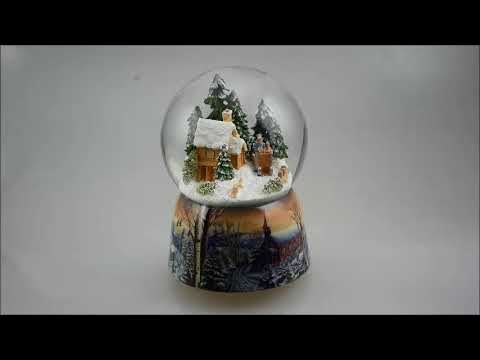 Globo de Neve com Música Casa na Floresta Musicboxworld