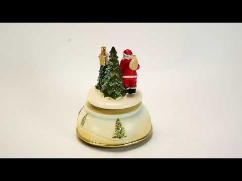 Santa Claus and Tree Music Box