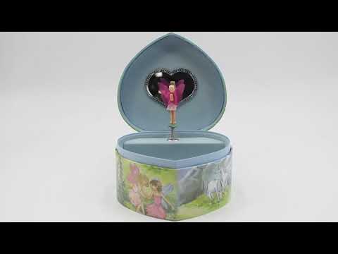 Caixa de Música Baú Coração Cavalo Musicboxworld