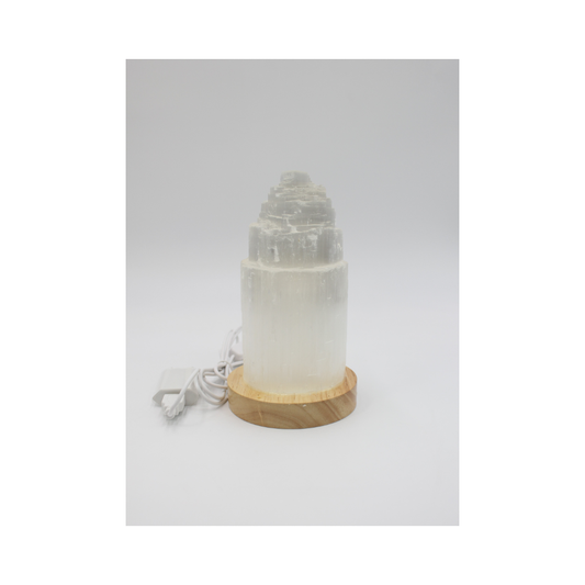 Selenite Cathedral Lamp 17cm